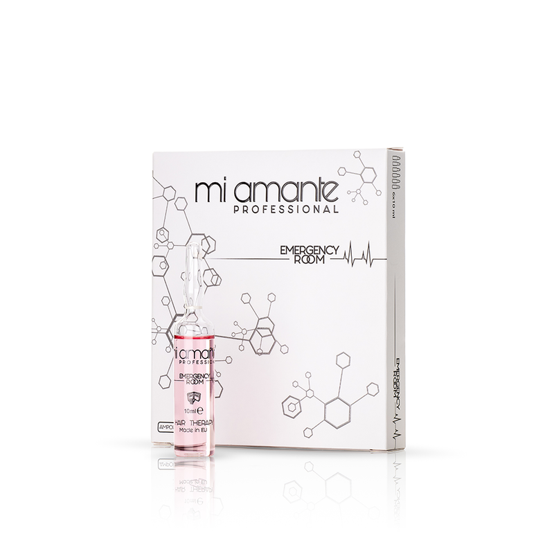 Ampułki regenerujące do włosów poddanych zabiegowi Mi Amante Emergency Room Ampoules 6x10 ml.