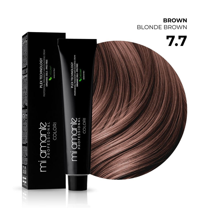 7.7 Blond z brązowym tonem