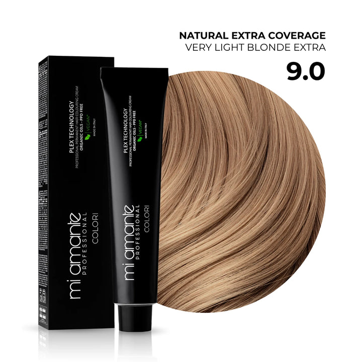 9.0 Intensywny naturalny bardzo jasny blond - wzmocnione krycie