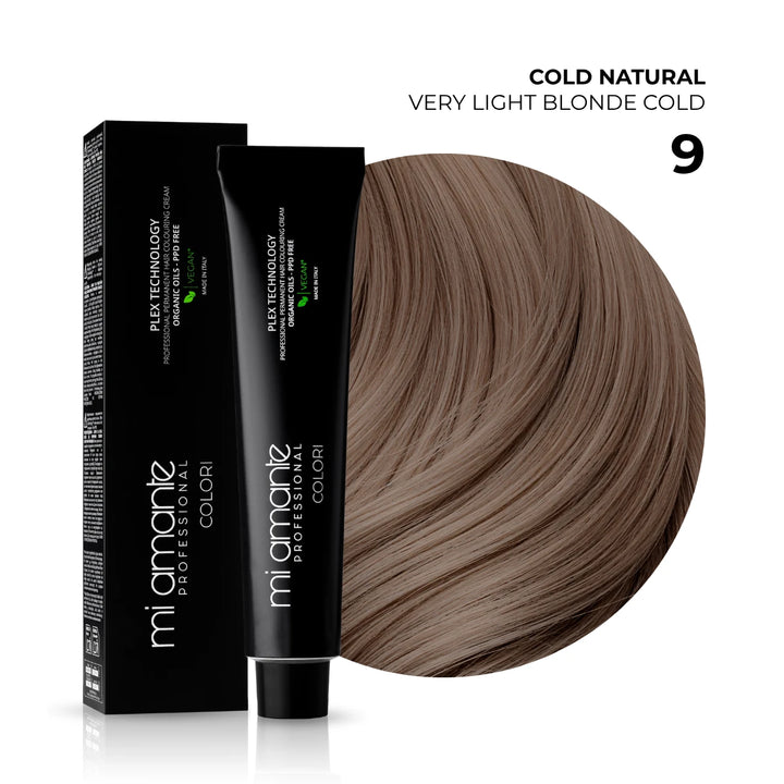 9 Chłodny naturalny bardzo jasny blond