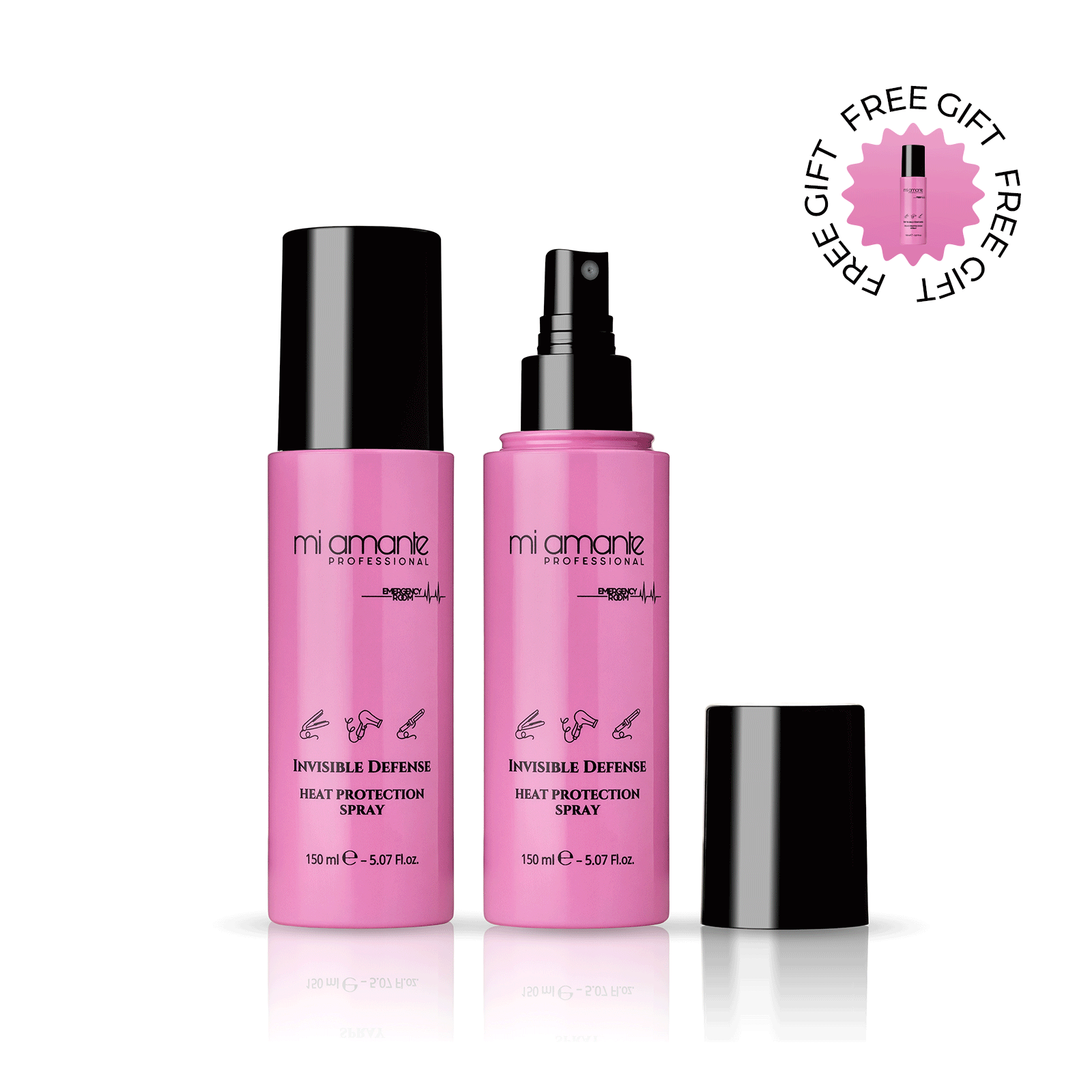 Termoochronny spray do włosów Mi Amante Invisible Defense 150 ml.